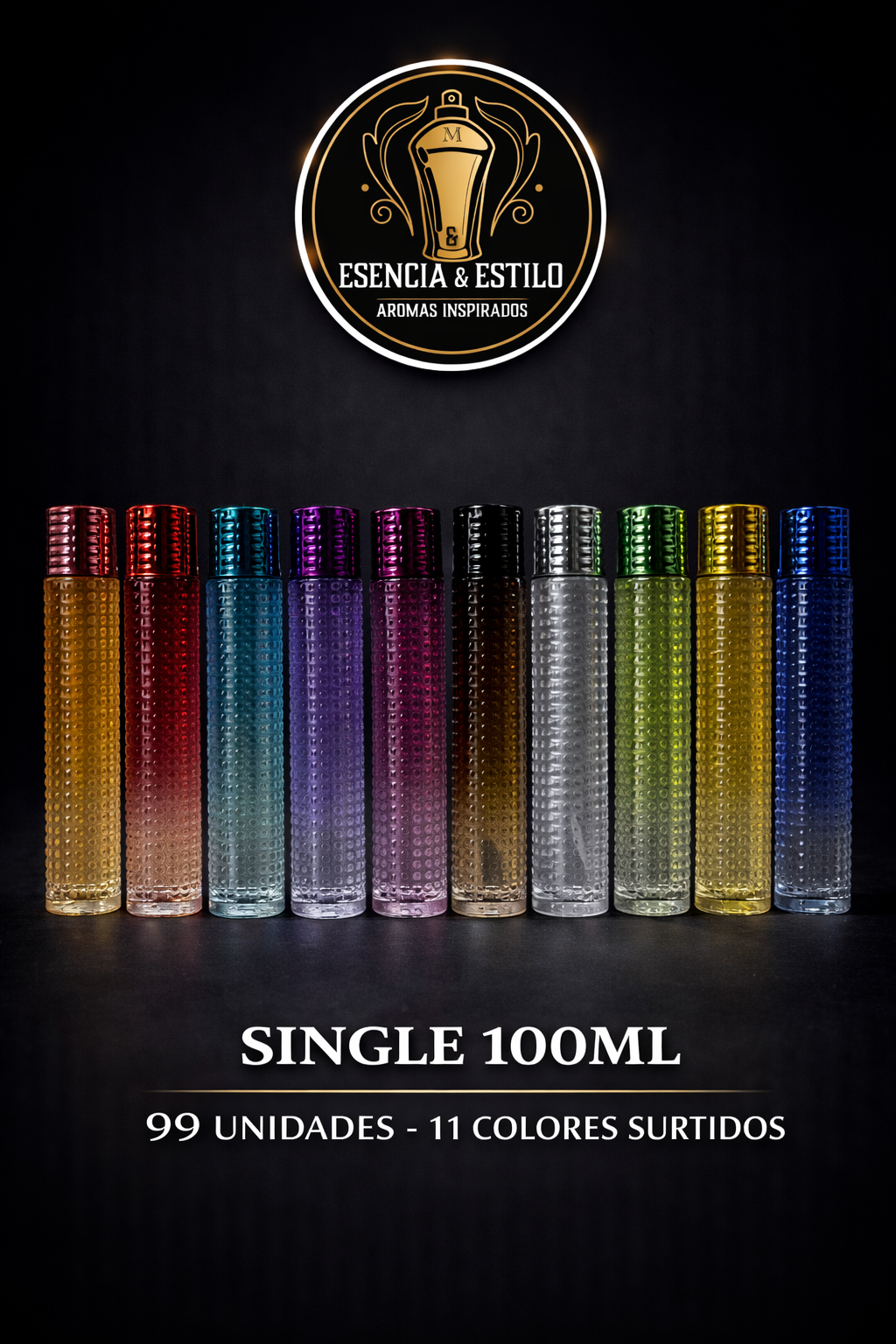 Caja de Single 100 ML x99 unidades surtidas 11 Colores