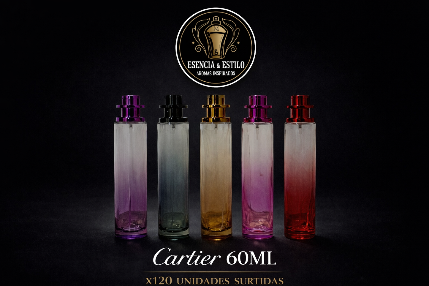 Caja de Cartier 60 ML x120 unidades surtidas