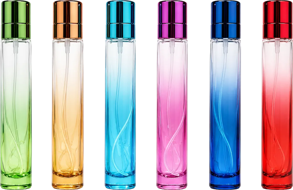 Frascos atomizadores de colores de 30 ml para envasar perfume