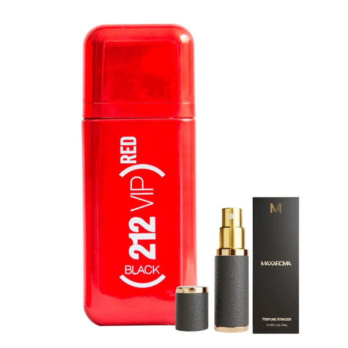 Referencia visual del perfume 212 VIP BLACK RED
